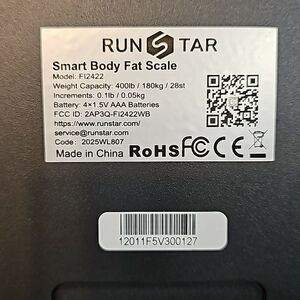 RUNSTAR Smart Body Fat Scale